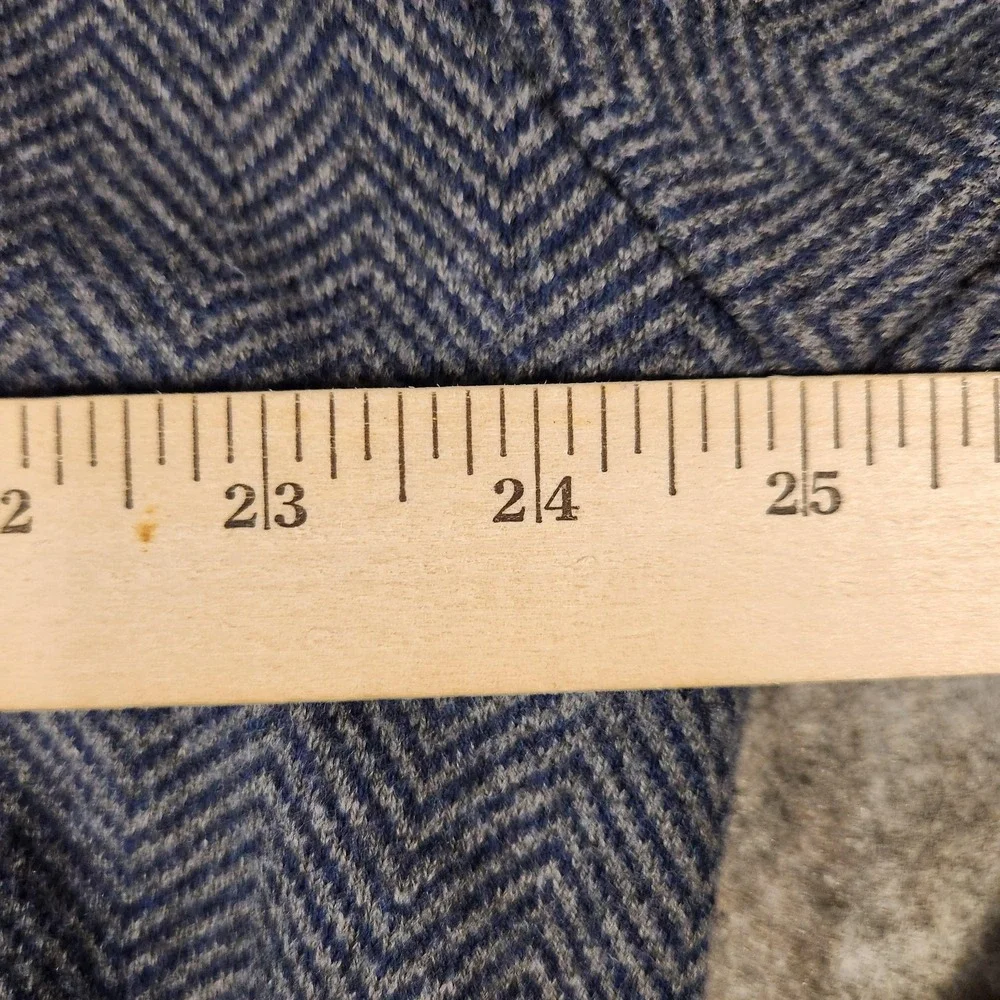 Hawker‎ Rye Sweater Mens 2XL Cotton Cashmere PulloverNavy Herringbone V Neck